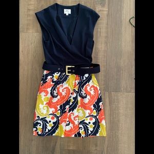 Ladies Milly two tone dress